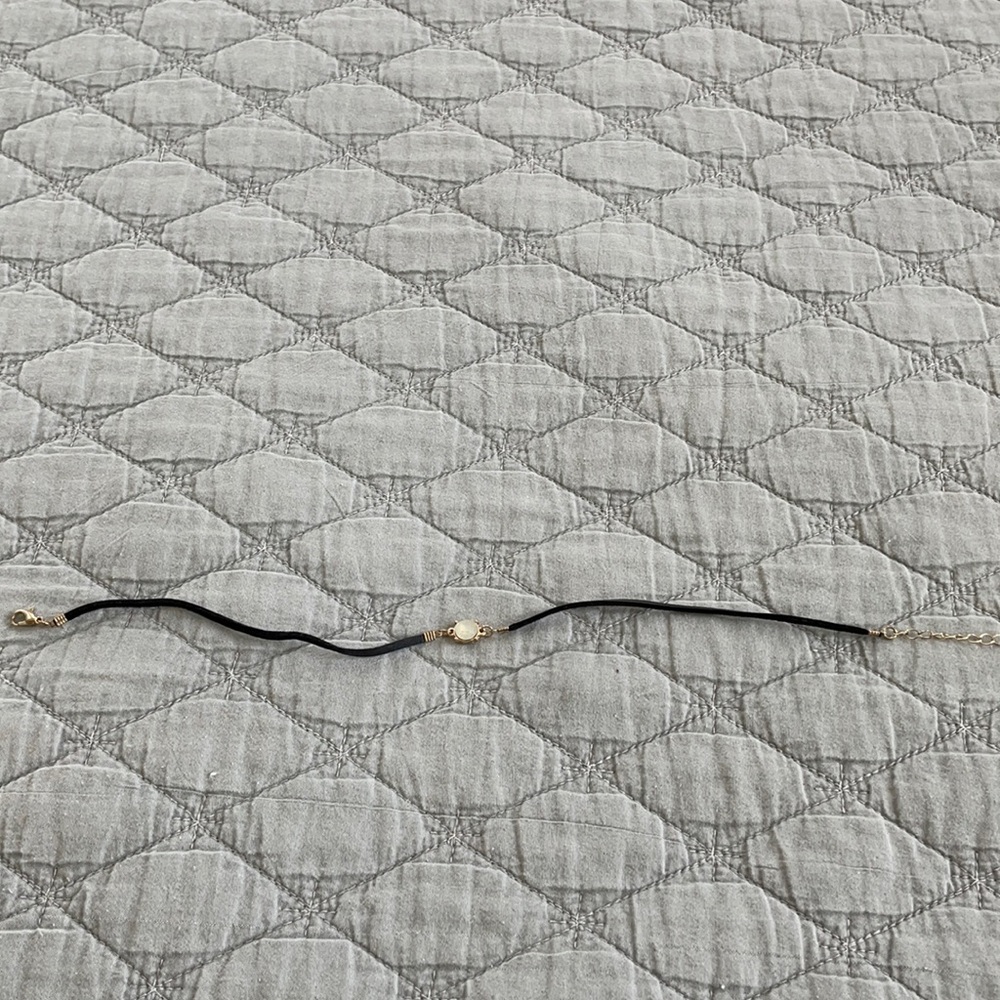 Black choker necklace